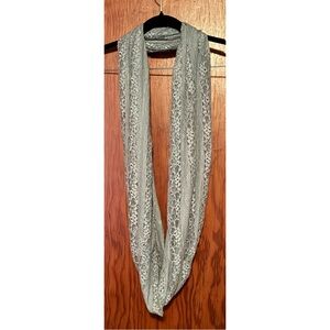 Scarf Boho Infinity Lace Mint Green Festival Cottagecore Spring Summer Light